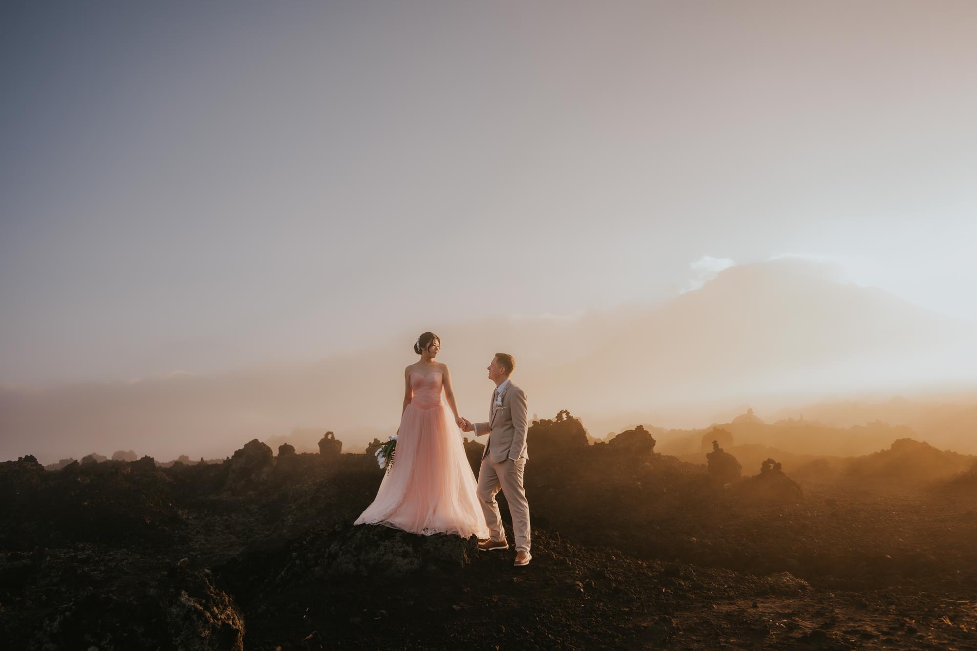 couple pre-wedding at Black Lava Kintamani

