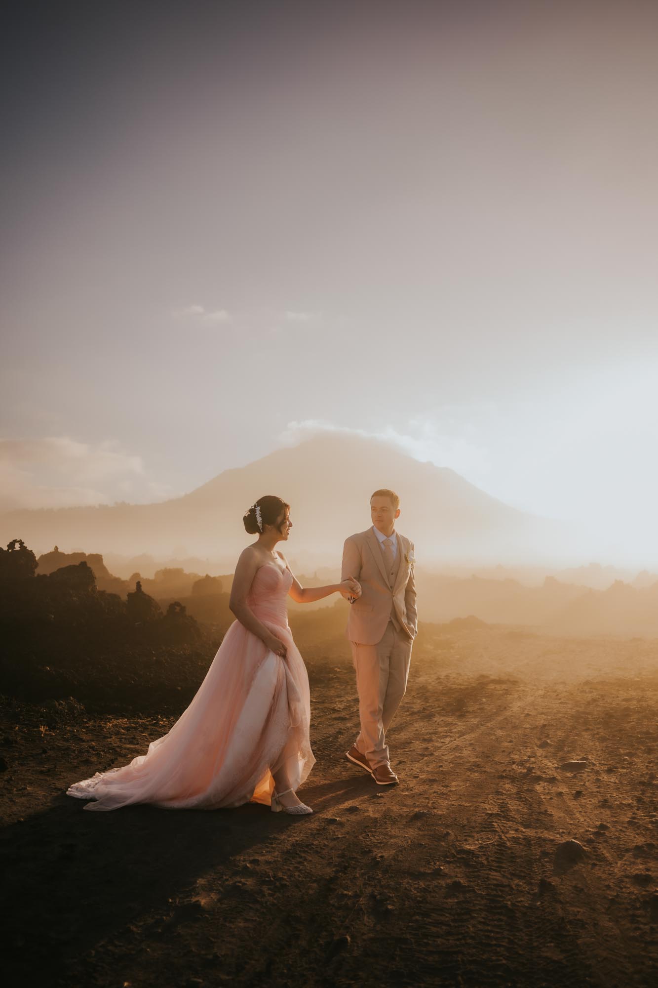 couple pre-wedding at Black Lava Kintamani
