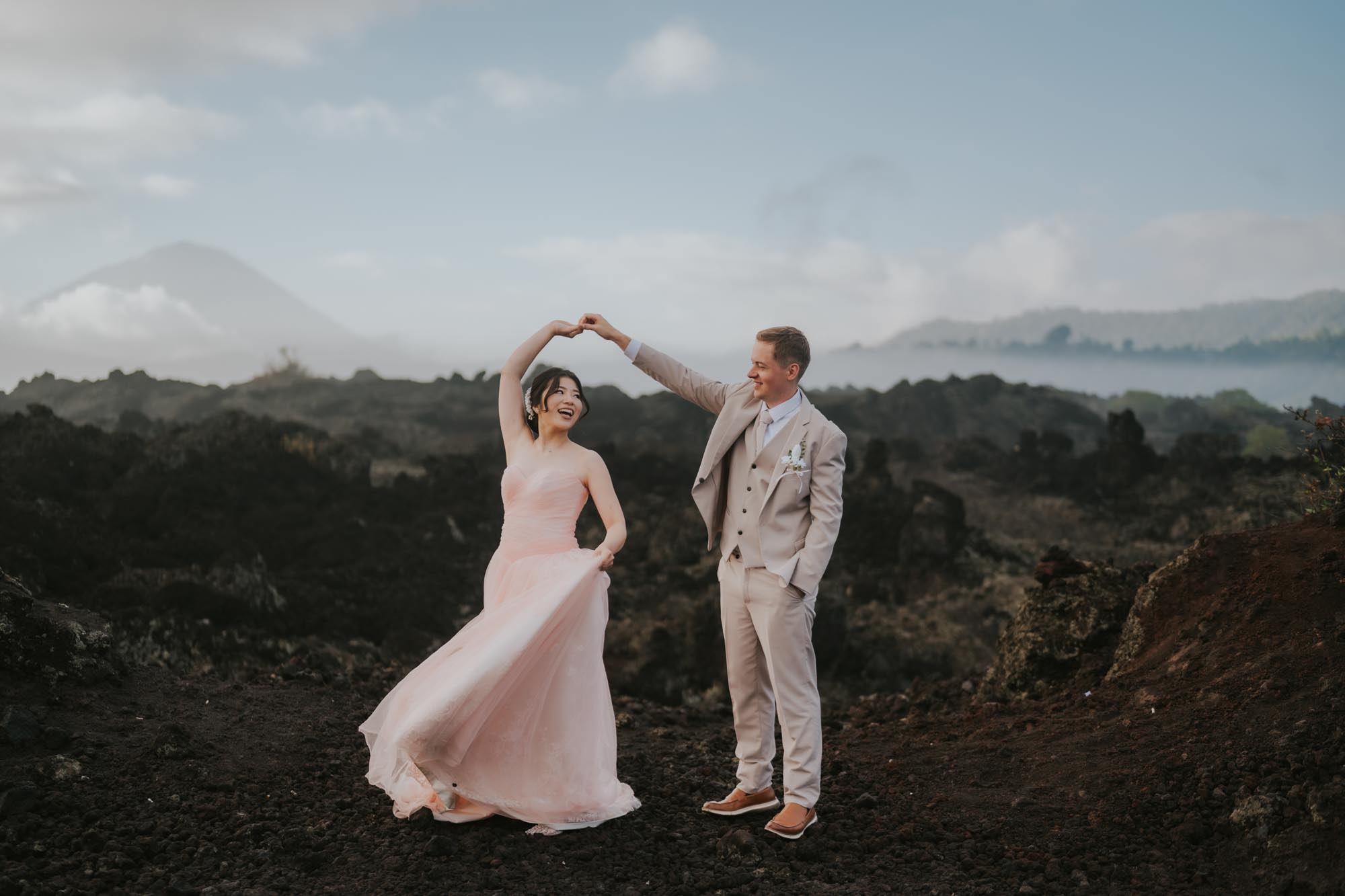 couple pre-wedding at Black Lava Kintamani
