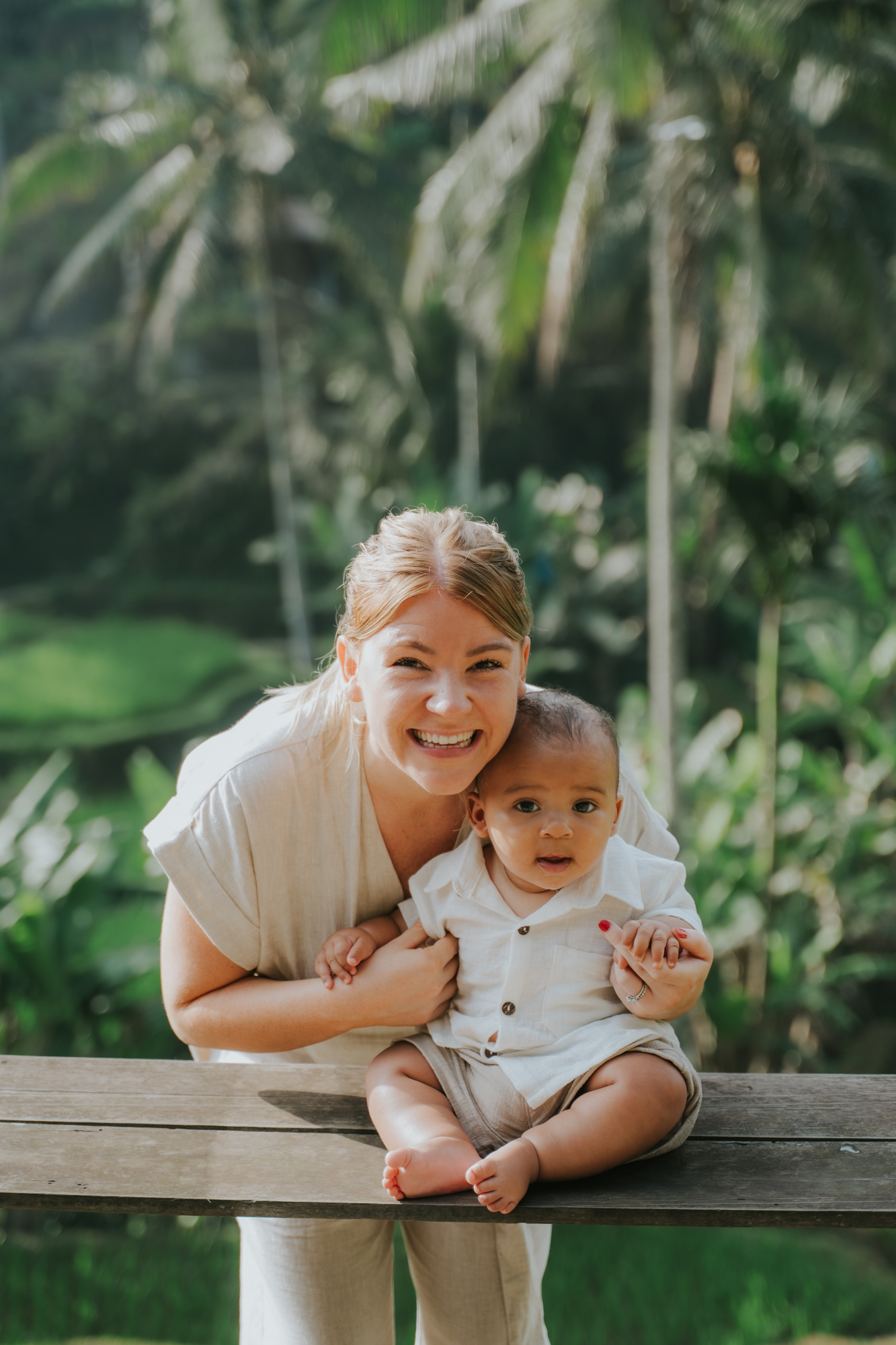 family photo in Ubud Bali